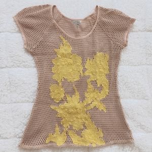 Casual Creme Crochet Blouse